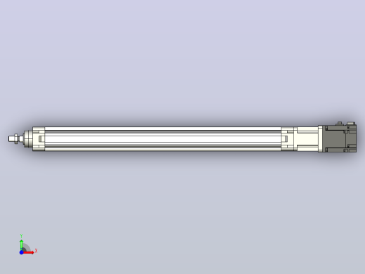 MES40-450-P#-D-M200W MES40电动缸 200W伺服电机直接安装前视缩略图