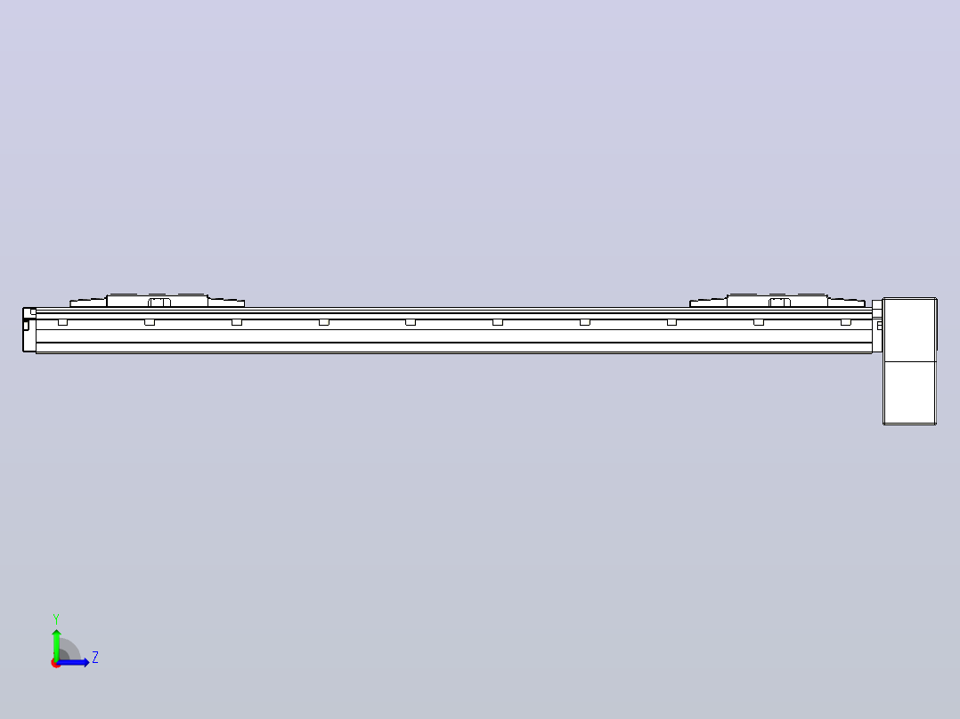 皮带直线轴双滑块型TPA-GCBS-120-P70-L250-LP-M20-N3左视图