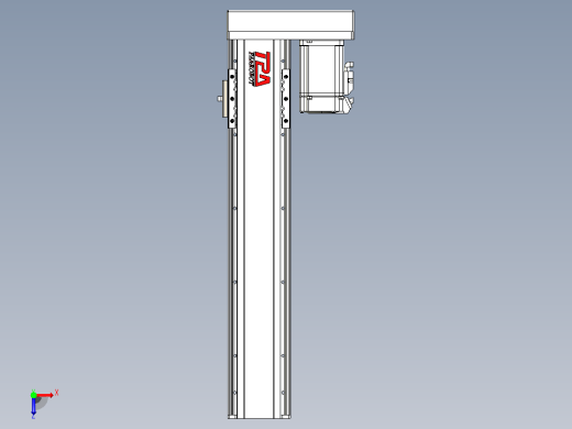 日规模组半封闭丝杆TPA-HNR-85D-1610C-L350-ML-Y-P20-N3俯视缩略图
