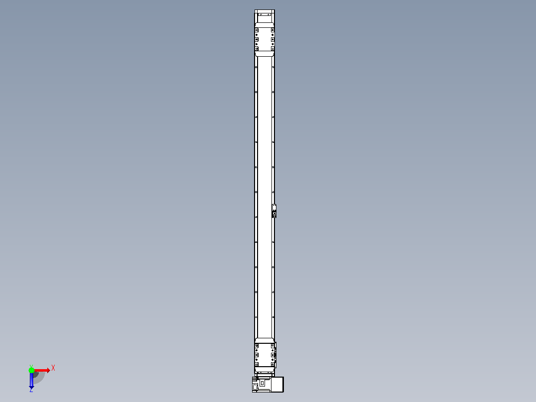 皮带直线轴双滑块型TPA-GCBS-80-P60-L550-RU-M20-N3俯视图