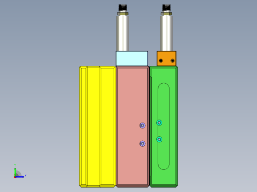 电器定位板模具设计左视缩略图