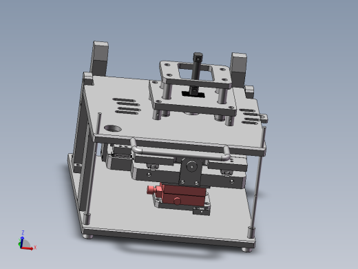 反射膜折弯治具（sw18可编辑+工程图+bom）