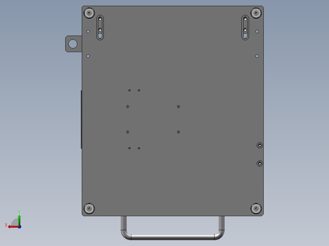 反射膜折弯治具（sw18可编辑+工程图+bom）后视图