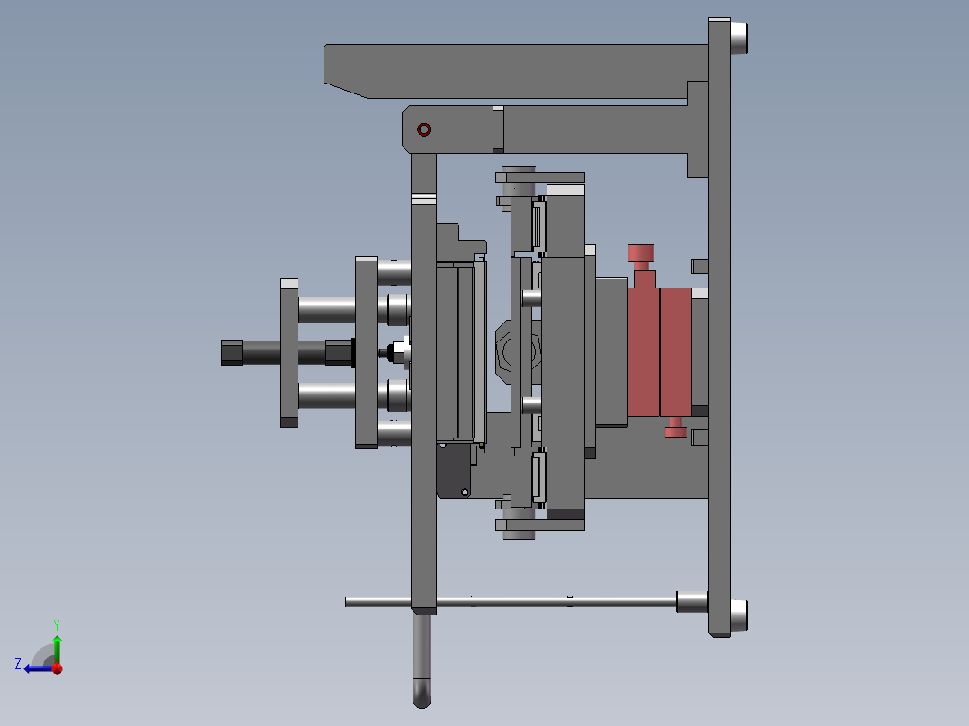 反射膜折弯治具（sw18可编辑+工程图+bom）右视图