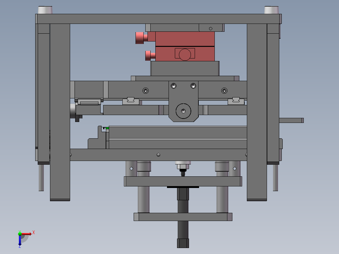 反射膜折弯治具（sw18可编辑+工程图+bom）俯视图