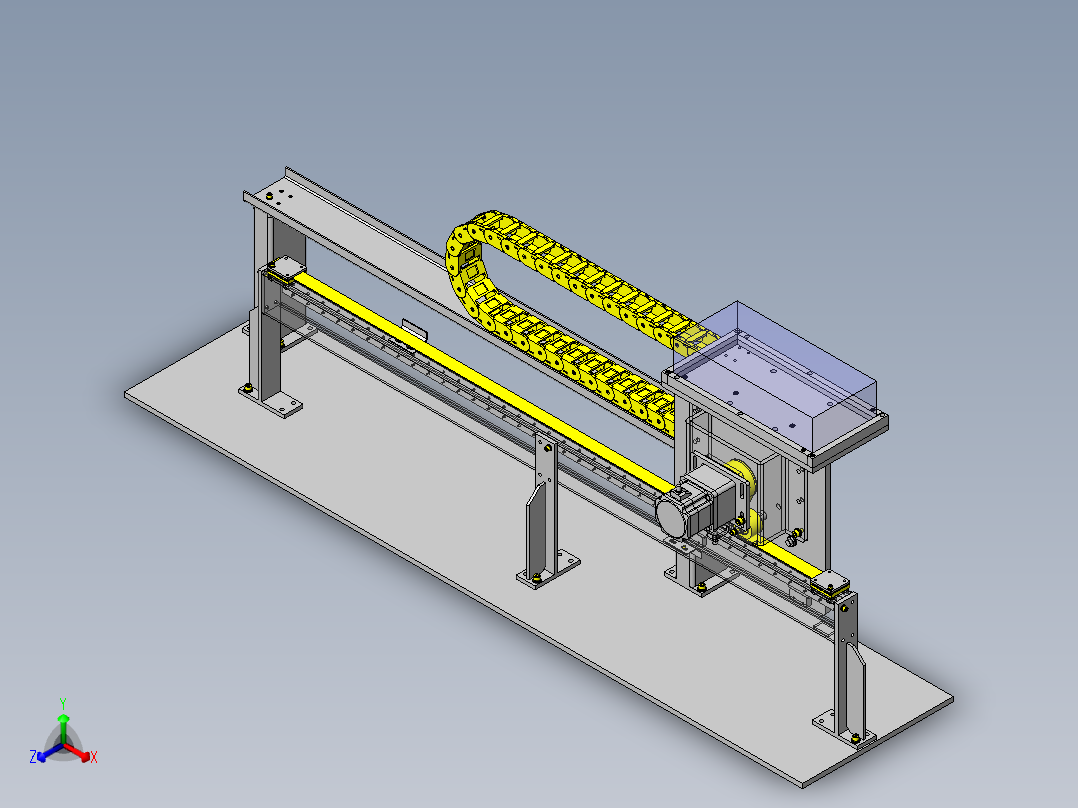 加长行程滑动机构正等轴测图