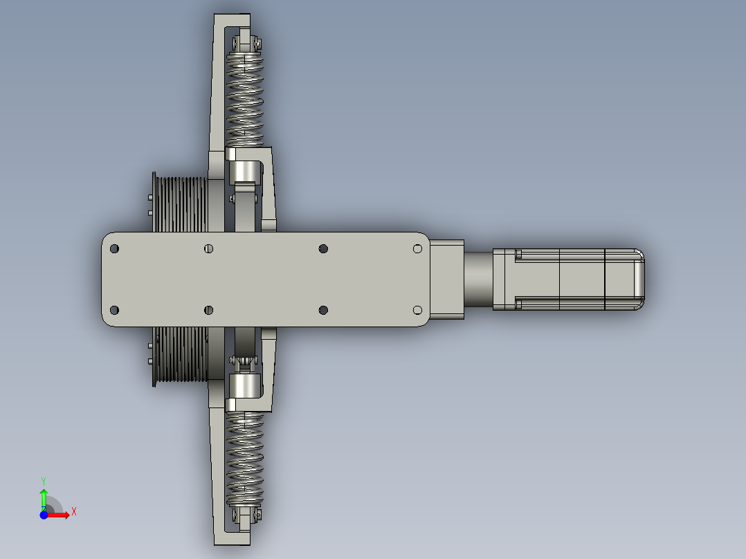 增力机构3D模型前视图