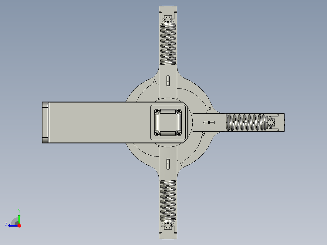 增力机构3D模型右视图