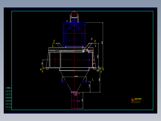 XF250C高效选粉机两总图