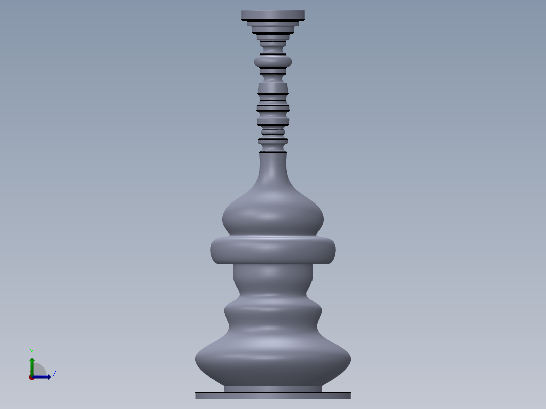 SOLIDWORKS 创意花瓶设计左视图