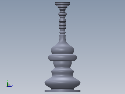 SOLIDWORKS 创意花瓶设计左视缩略图