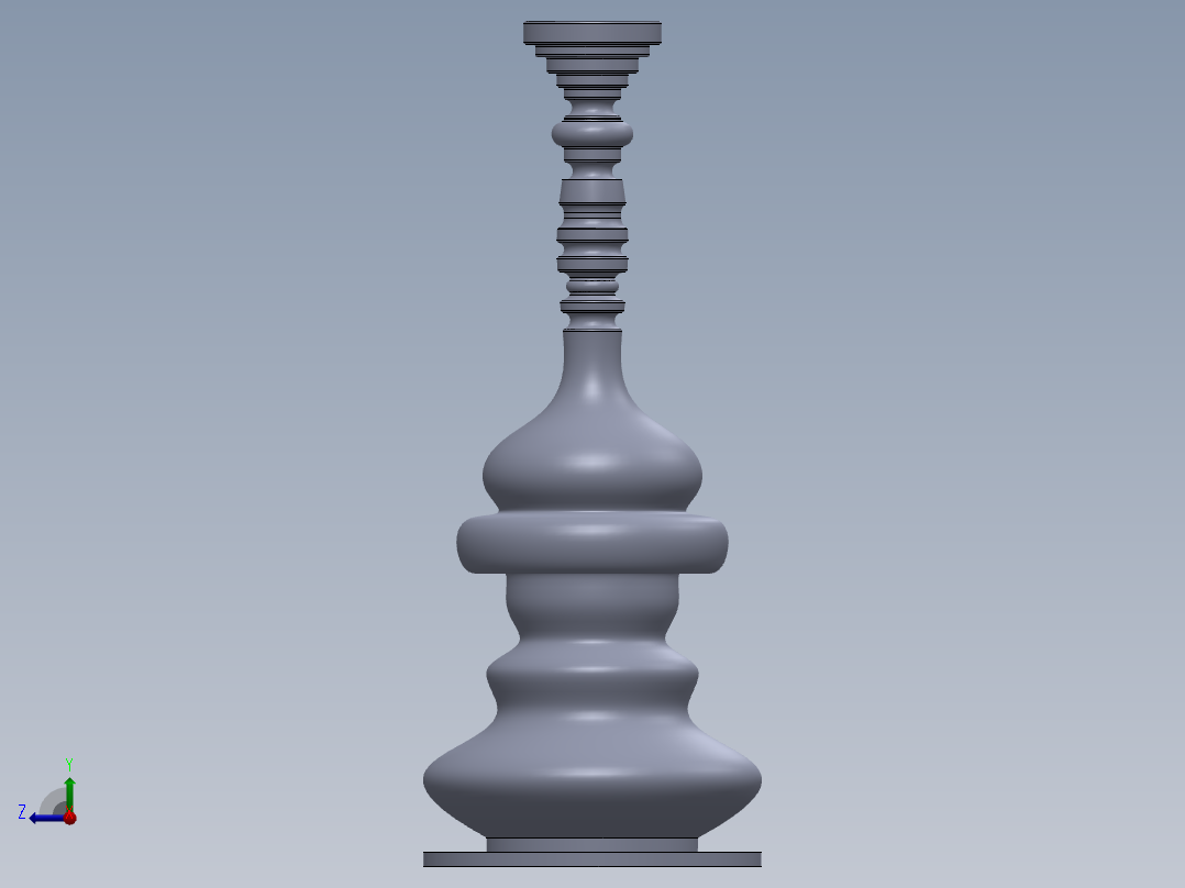 SOLIDWORKS 创意花瓶设计右视图