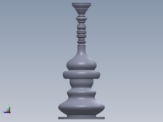 SOLIDWORKS 创意花瓶设计右视缩略图
