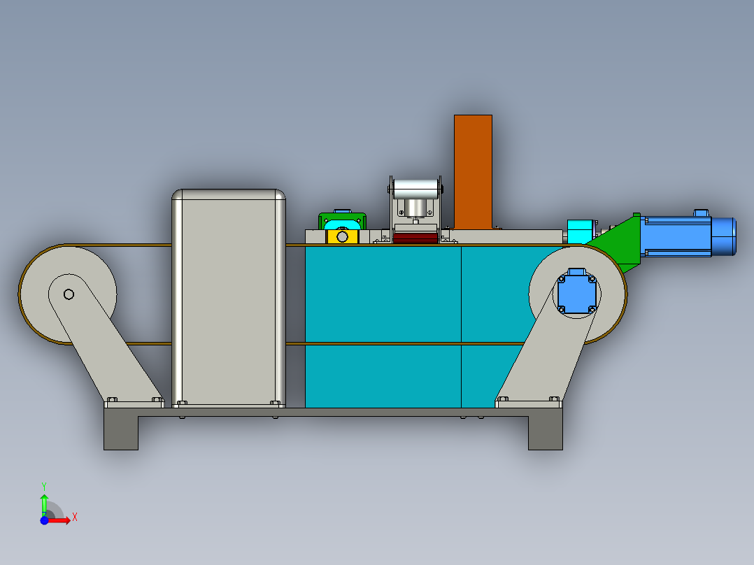 电池包装送料机构设计【三维PROE模型+3张CAD图纸+说明书】前视图