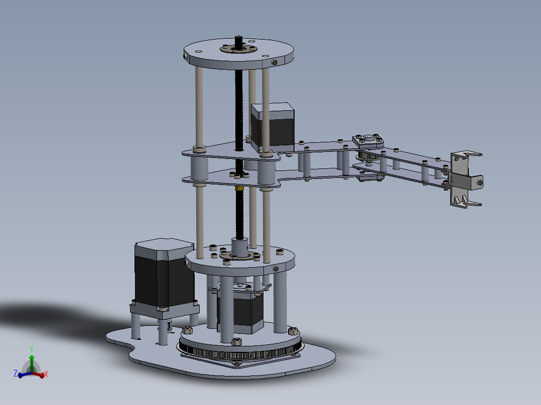 步进电机驱动scara-机器人--sw