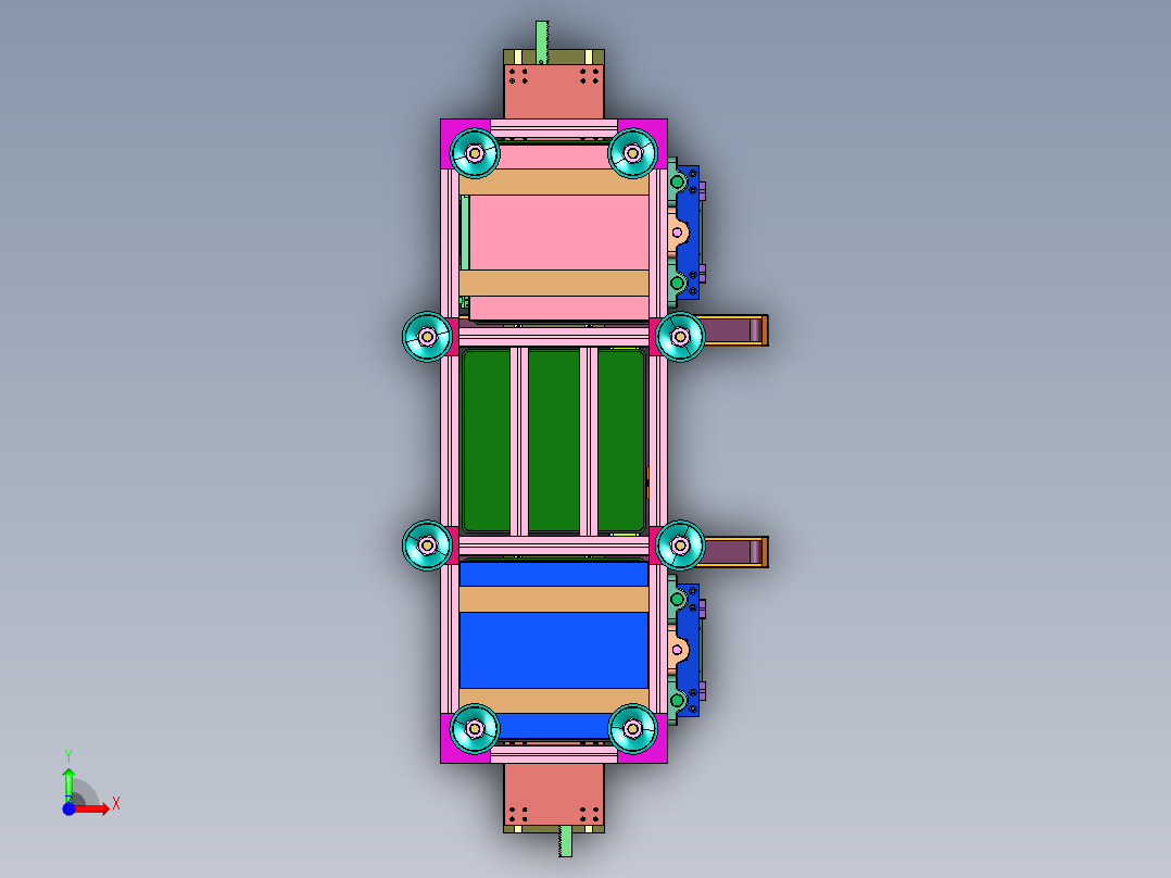 堆叠料盘零件取料机前视图