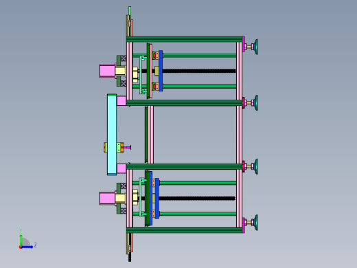 堆叠料盘零件取料机左视缩略图
