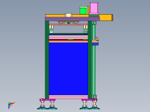 堆叠料盘零件取料机俯视缩略图