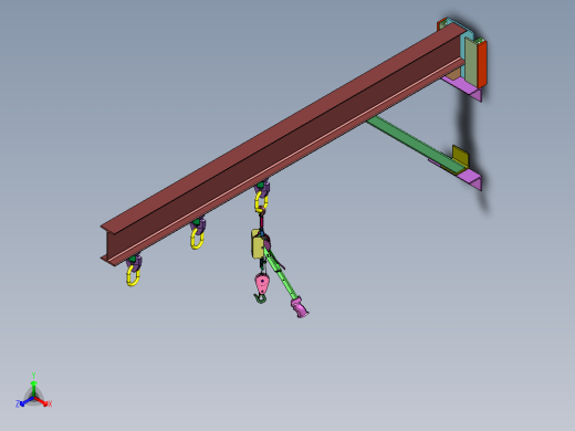 墙壁手动吊挂吊机