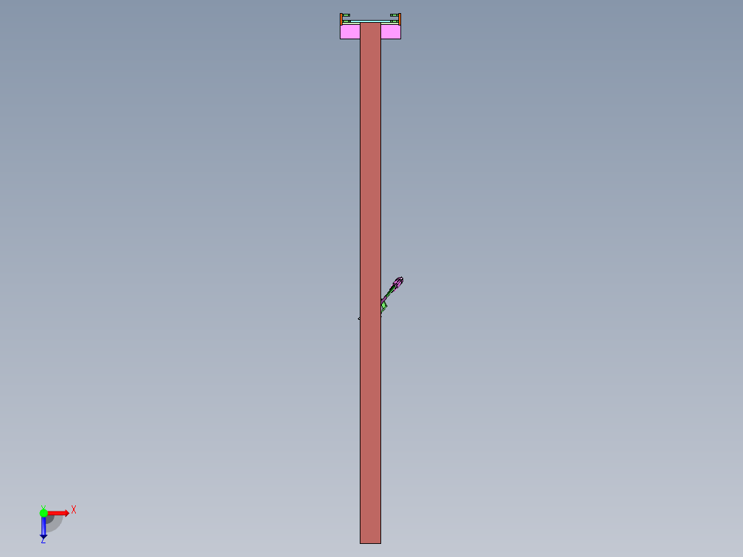 墙壁手动吊挂吊机俯视图