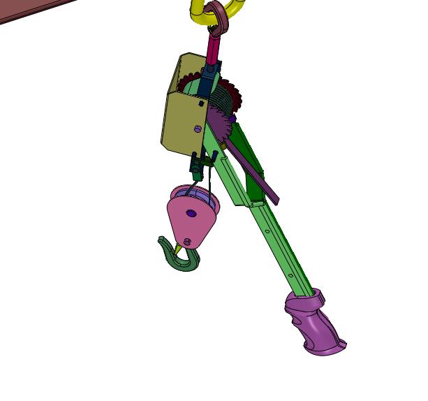 墙壁手动吊挂吊机