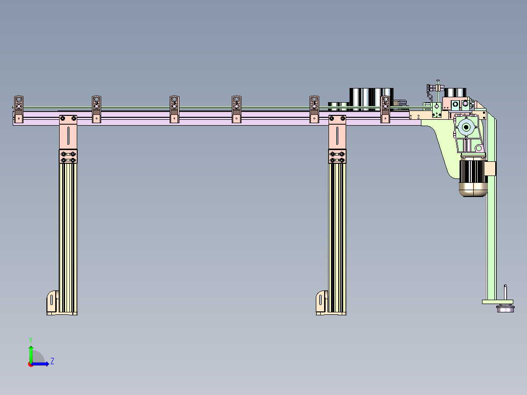 传送带模型左视图