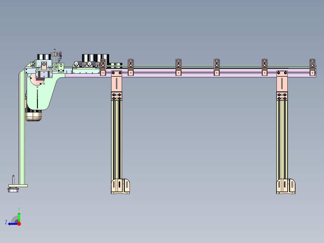 传送带模型右视图