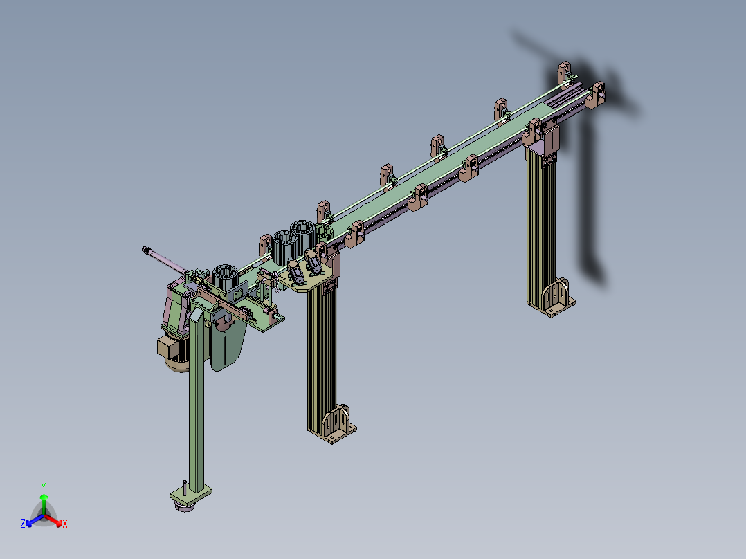 传送带模型正等轴测图