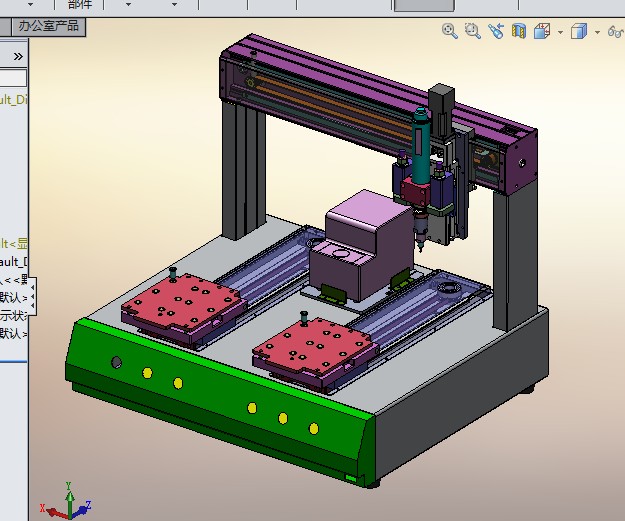 桌面式自动打螺丝机 3D数模非标自动化机械3D图纸