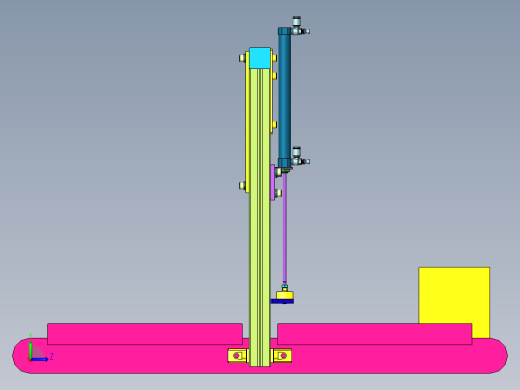 沟槽导轨卷帘门机构左视缩略图