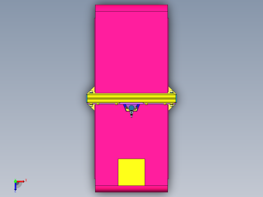 沟槽导轨卷帘门机构俯视缩略图