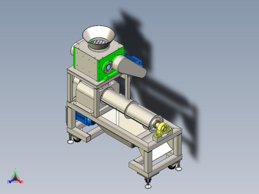 厨余垃圾尾菜处理机三维1440120