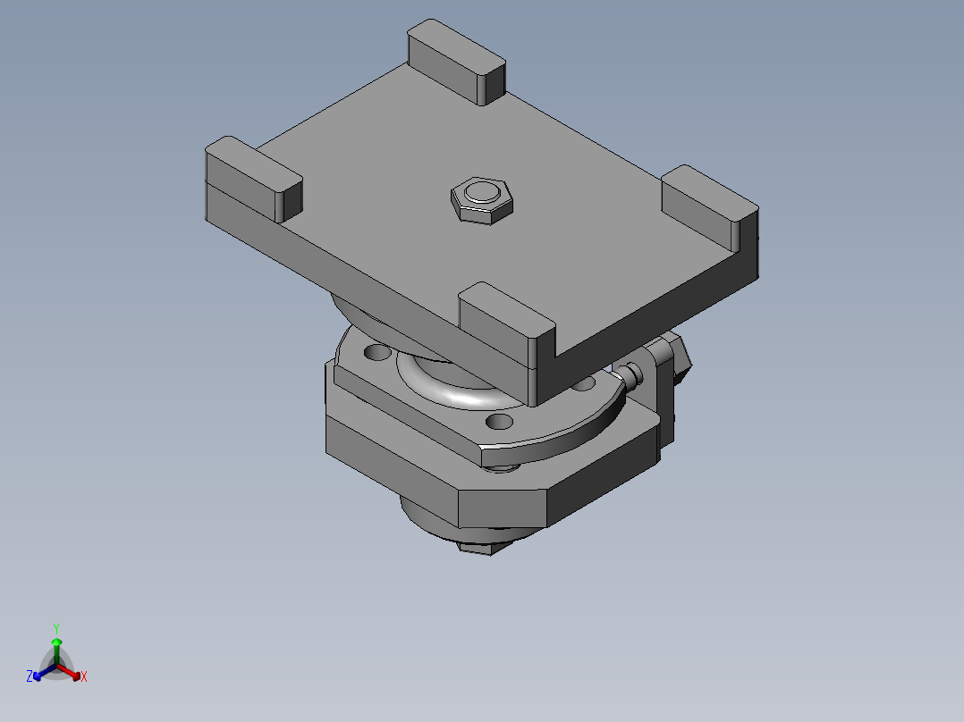 831004法兰盘加工工艺及钻4-φ9孔夹具设计【含三维SolidWorks】正等轴测图