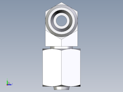 卡套式工业通用硬管接头EO_Swivel_nut_branch_tee_ET06LOMD71左视缩略图