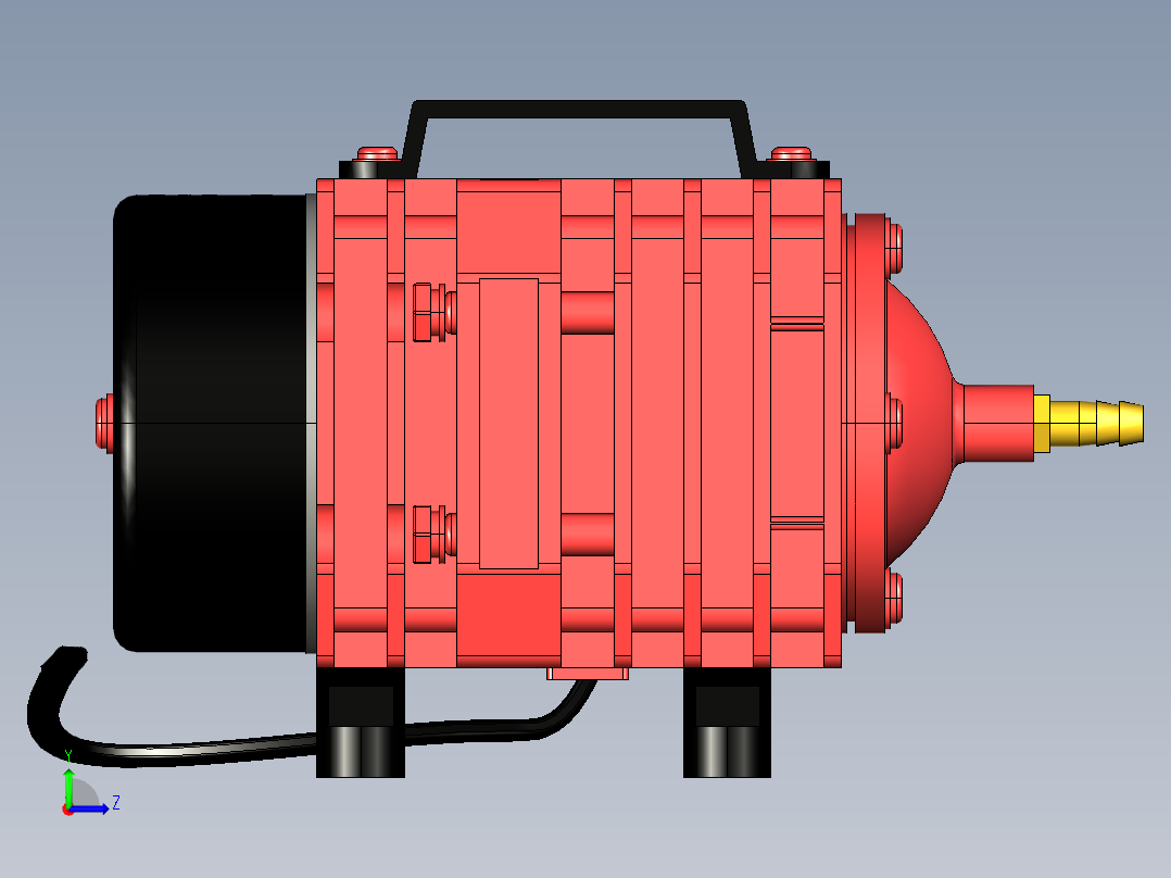 海乐空气压缩机 (ACO-318)--stp sw左视图