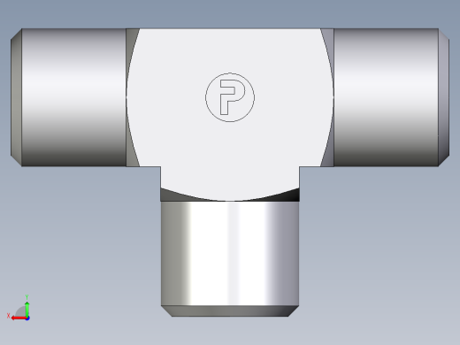 卡套式工业通用硬管接头EO_Union_tee_T06LCFX后视缩略图