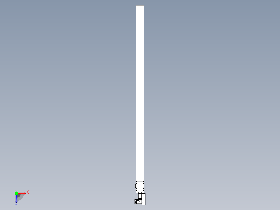 同步带全封闭直线模组TPA-HCB-105D-90-L2200-MR-C-P20-N3俯视图