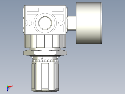 标准手动压力调节器P3L LITE FRL SYSTEM AIR PRESSURE REGULATORS - P3LR SERIES (12)俯视缩略图