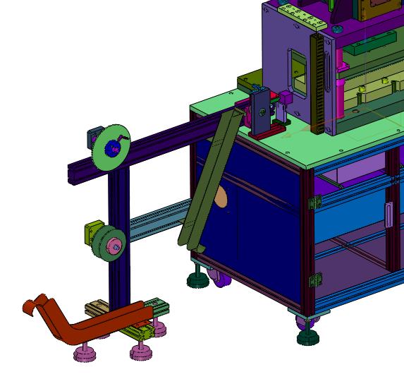 自动进料打磨条冲型机