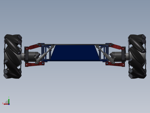 toy car麦克纳姆轮底盘简易结构3D图纸 STEP格式后视缩略图