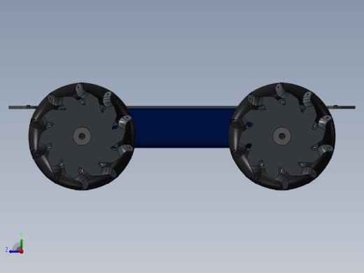 toy car麦克纳姆轮底盘简易结构3D图纸 STEP格式右视缩略图