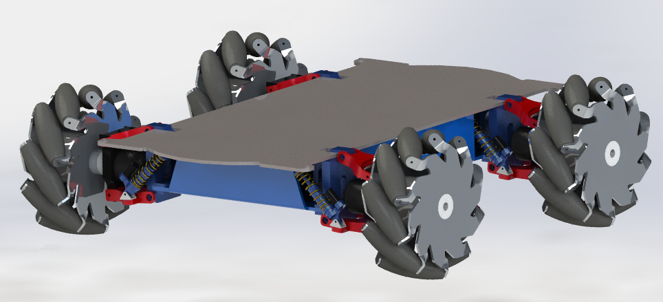 toy car麦克纳姆轮底盘简易结构3D图纸 STEP格式
