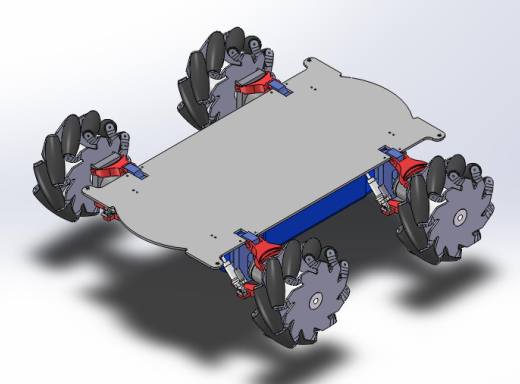toy car麦克纳姆轮底盘简易结构3D图纸 STEP格式缩略图