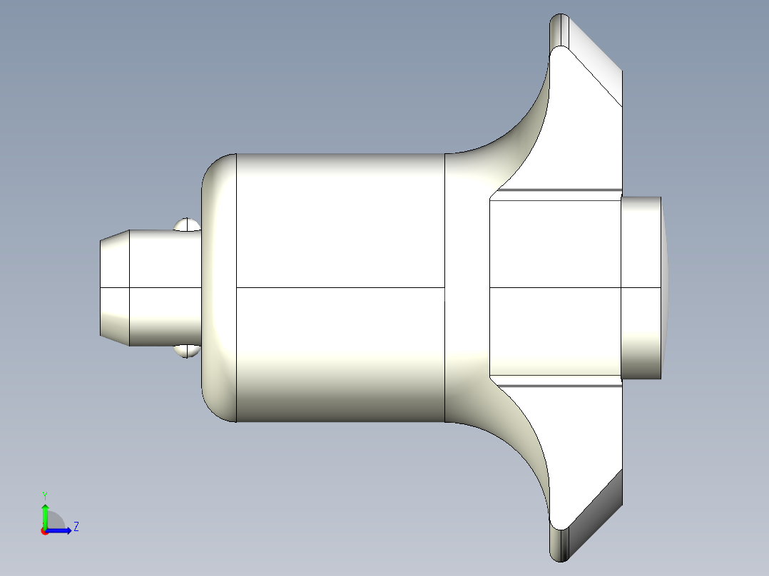 定位扣件2236-3D多系列多零件图纸模型左视图
