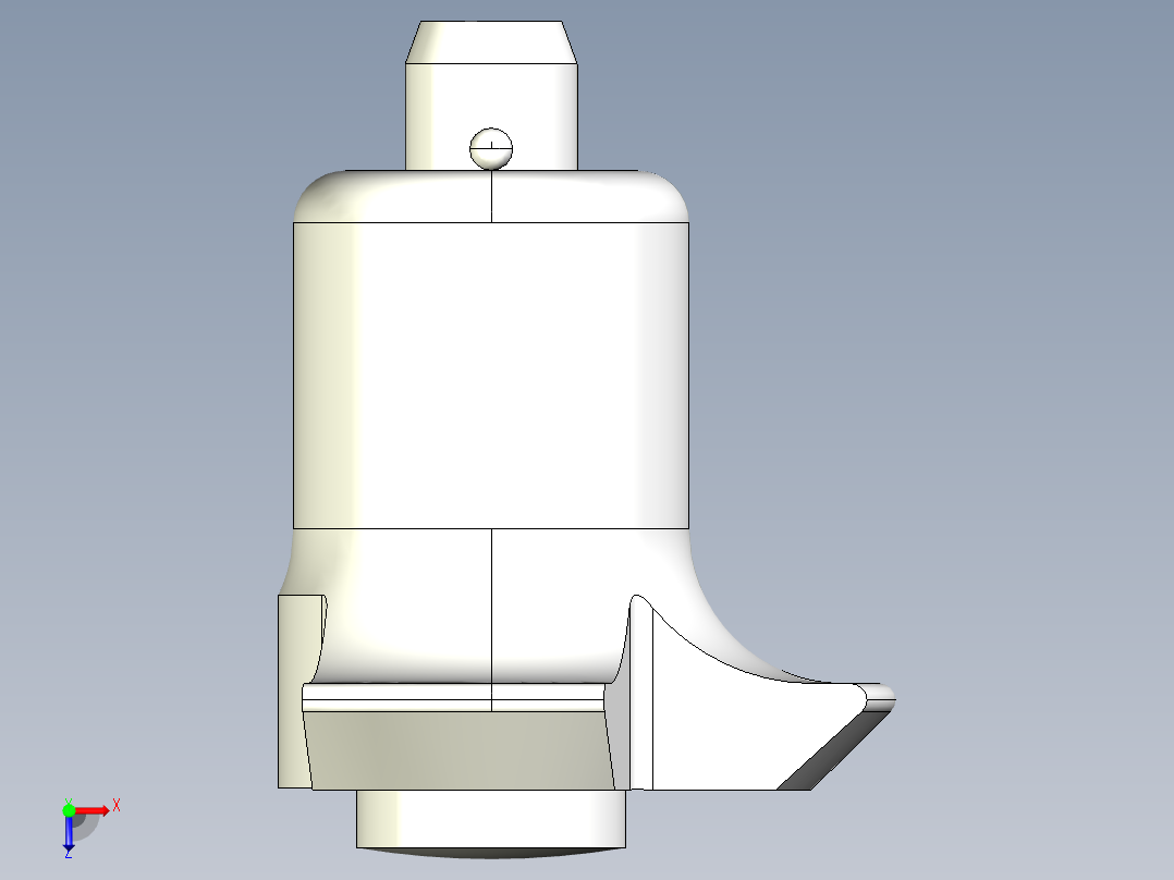 定位扣件2236-3D多系列多零件图纸模型俯视图