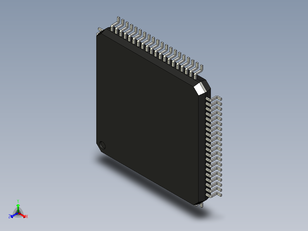 元器件3D封装LQFP80_FPT-80P-M0583主视图