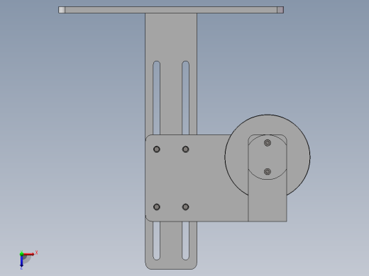 张紧轮模型俯视缩略图