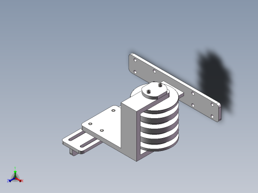 张紧轮模型正等轴测缩略图