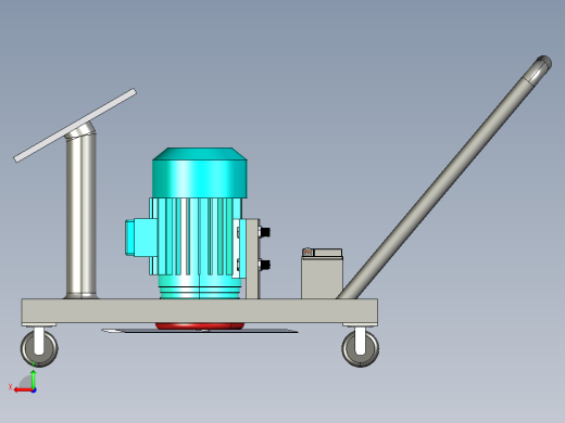 太阳能电池板割草机后视缩略图