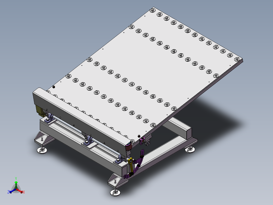 翻转台正等轴测图